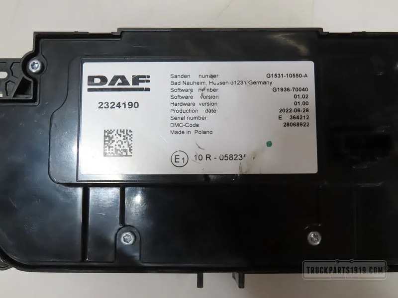 DAF 2324190 Klimaatregeling paneel - Ταμπλό αυτοκινήτου για Φορτηγό: φωτογραφία 2 DAF 2324190 Klimaatregeling paneel - Ταμπλό αυτοκινήτου για Φορτηγό: φωτογραφία 2