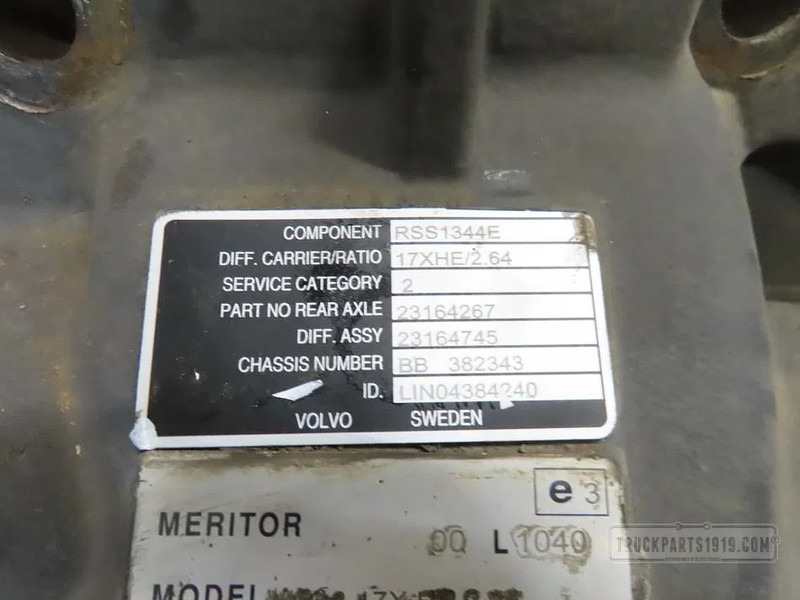 Volvo 23368842 Differentieel RSS1344E R=2.64 - Διαφορικό για Φορτηγό: φωτογραφία 3 Volvo 23368842 Differentieel RSS1344E R=2.64 - Διαφορικό για Φορτηγό: φωτογραφία 3