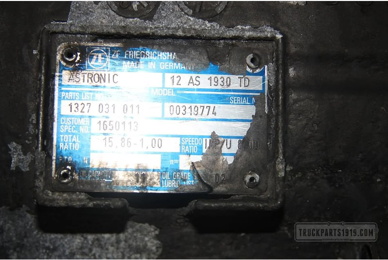 ZF 1650113 ZF Astronic 12AS1930TD - Κιβώτιο ταχυτήτων για Φορτηγό: φωτογραφία 3 ZF 1650113 ZF Astronic 12AS1930TD - Κιβώτιο ταχυτήτων για Φορτηγό: φωτογραφία 3