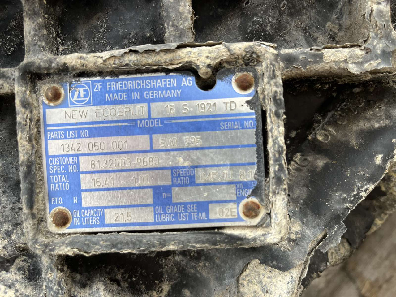 GEARBOX ZF 16S1921TD INTARDER MAN TGA - Κιβώτιο ταχυτήτων και ανταλλακτικά για Φορτηγό: φωτογραφία 4 GEARBOX ZF 16S1921TD INTARDER MAN TGA - Κιβώτιο ταχυτήτων και ανταλλακτικά για Φορτηγό: φωτογραφία 4