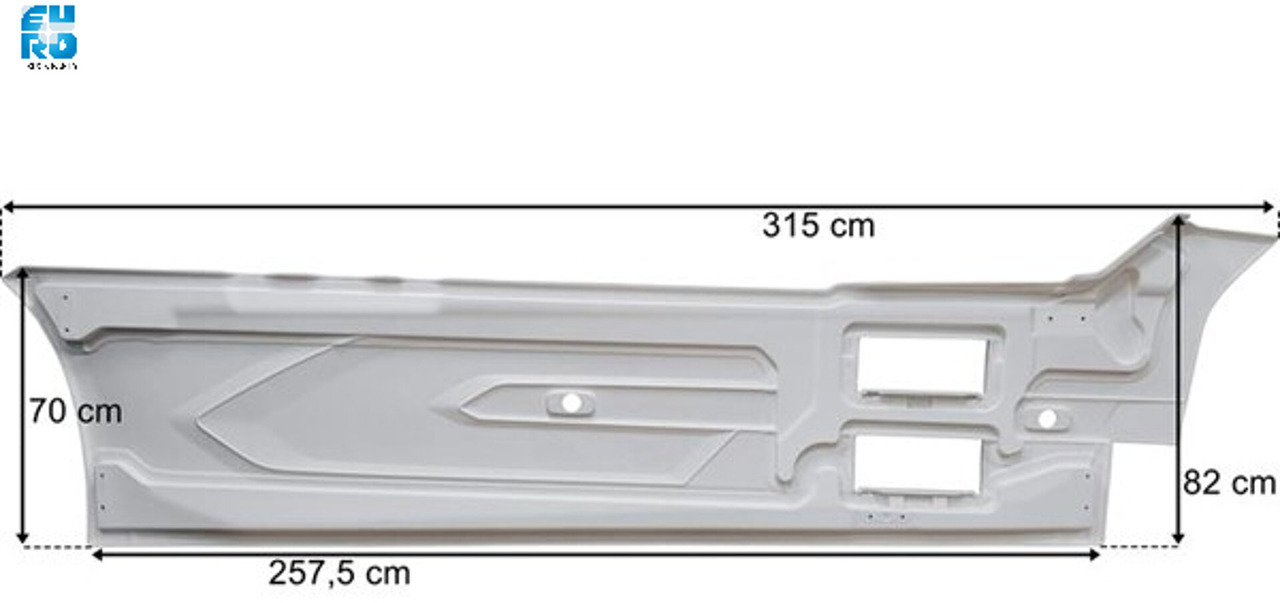 DAF XG XG+ XF LOWDECK ZIJSKIRT SET WB 4000mm 2022- PRIMER ,COMPLEET MET BEVESTIGING - Αμάξωμα και εξωτερικό για Φορτηγό: φωτογραφία 2 DAF XG XG+ XF LOWDECK ZIJSKIRT SET WB 4000mm 2022- PRIMER ,COMPLEET MET BEVESTIGING - Αμάξωμα και εξωτερικό για Φορτηγό: φωτογραφία 2