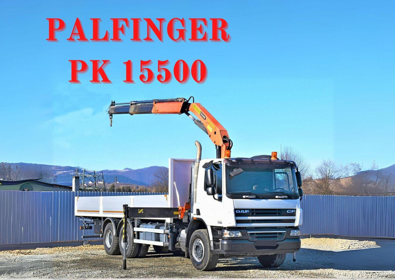 DAF CF 75.360 - Φορτηγό με ανοιχτή καρότσα, Φορτηγό με γερανό: φωτογραφία 1 DAF CF 75.360 - Φορτηγό με ανοιχτή καρότσα, Φορτηγό με γερανό: φωτογραφία 1