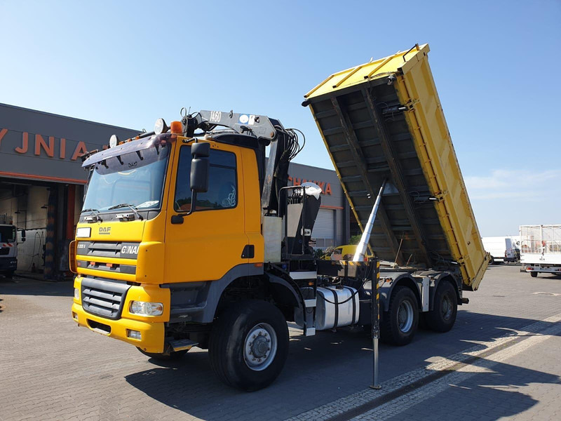 DAF CF GINAF X3335 S 6x6 DUMP TRUCK+HDS ATLAS 1460 HYDROBORD - Φορτηγό ανατρεπόμενο, Φορτηγό με γερανό: φωτογραφία 2 DAF CF GINAF X3335 S 6x6 DUMP TRUCK+HDS ATLAS 1460 HYDROBORD - Φορτηγό ανατρεπόμενο, Φορτηγό με γερανό: φωτογραφία 2