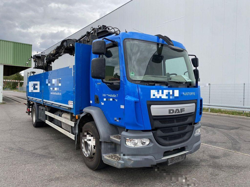 DAF LF 280 - Φορτηγό με ανοιχτή καρότσα, Φορτηγό με γερανό: φωτογραφία 1 DAF LF 280 - Φορτηγό με ανοιχτή καρότσα, Φορτηγό με γερανό: φωτογραφία 1