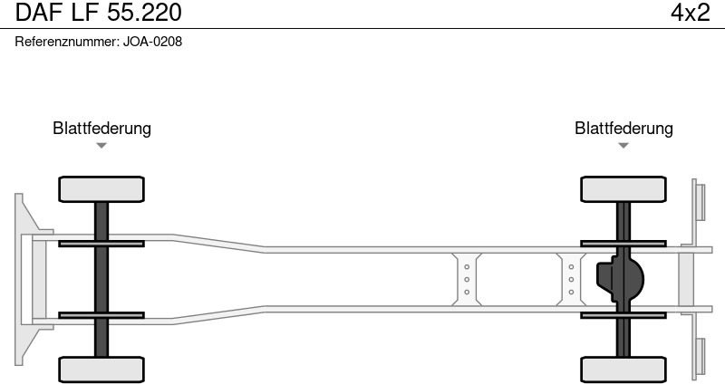 DAF LF 55.220 - Φορτηγό με ανοιχτή καρότσα, Φορτηγό με γερανό: φωτογραφία 2 DAF LF 55.220 - Φορτηγό με ανοιχτή καρότσα, Φορτηγό με γερανό: φωτογραφία 2