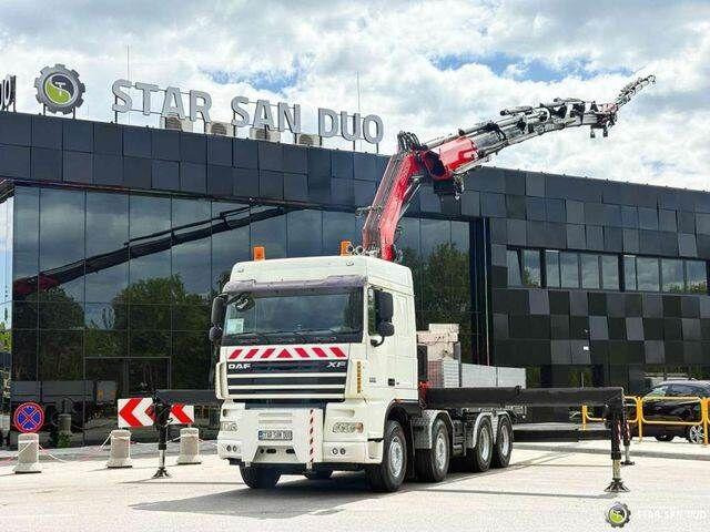 DAF XF 105.510 8x4 FASSI F800 XP Crane Fifth wheel - Φορτηγό με ανοιχτή καρότσα, Φορτηγό με γερανό: φωτογραφία 1 DAF XF 105.510 8x4 FASSI F800 XP Crane Fifth wheel - Φορτηγό με ανοιχτή καρότσα, Φορτηγό με γερανό: φωτογραφία 1