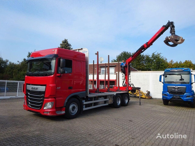 DAF XF 510 6x4 Crane EPSILON M120Z - Φορτηγό ξυλείας, Φορτηγό με γερανό: φωτογραφία 3 DAF XF 510 6x4 Crane EPSILON M120Z - Φορτηγό ξυλείας, Φορτηγό με γερανό: φωτογραφία 3