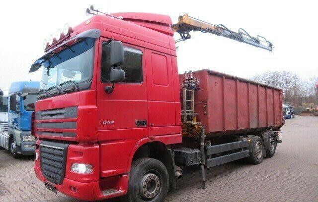 DAF XF105.410 6x2 Container + Crane - Φορτηγό καδοφόρος φορτωτής: φωτογραφία 4 DAF XF105.410 6x2 Container + Crane - Φορτηγό καδοφόρος φορτωτής: φωτογραφία 4