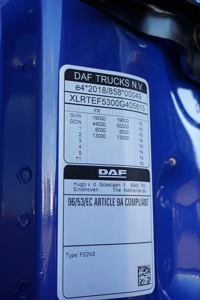 Τράκτορας DAF XG / 480 / ACC / EURO 6 / I – COOL: φωτογραφία 11 Τράκτορας DAF XG / 480 / ACC / EURO 6 / I – COOL: φωτογραφία 11