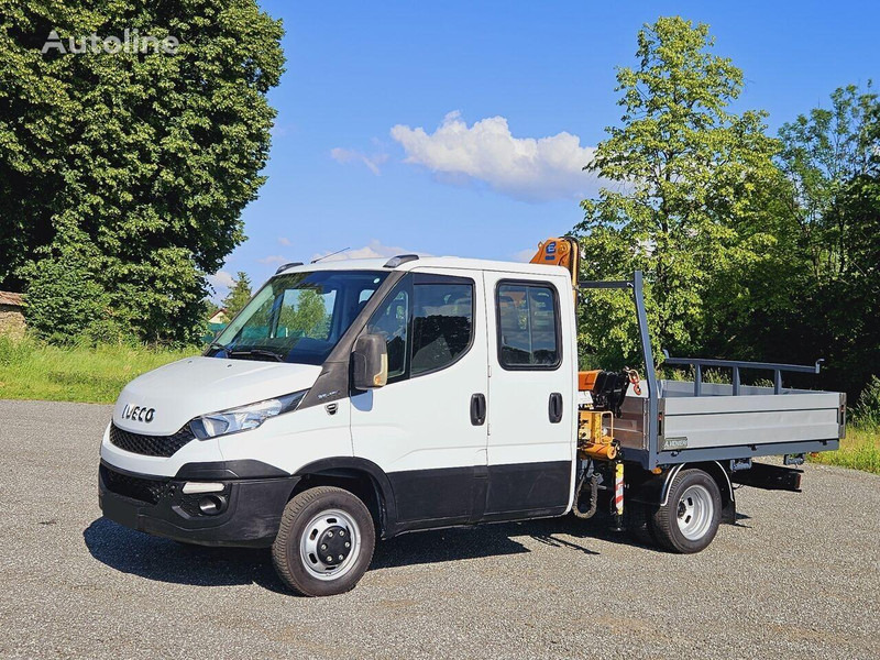 Iveco Daily 35c-15 Doka flatbed + crane Effer - Μικρό φορτηγό με καρότσα, Διπλοκάμπινο ελαφρύ επαγγελματικό: φωτογραφία 1 Iveco Daily 35c-15 Doka flatbed + crane Effer - Μικρό φορτηγό με καρότσα, Διπλοκάμπινο ελαφρύ επαγγελματικό: φωτογραφία 1