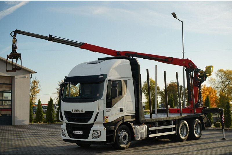 Iveco STRALIS 560 / 6X4 / DO DREWNA / DO DRZEWA / DO LASU / HDS PALFIN - Φορτηγό ξυλείας, Φορτηγό με γερανό: φωτογραφία 2 Iveco STRALIS 560 / 6X4 / DO DREWNA / DO DRZEWA / DO LASU / HDS PALFIN - Φορτηγό ξυλείας, Φορτηγό με γερανό: φωτογραφία 2