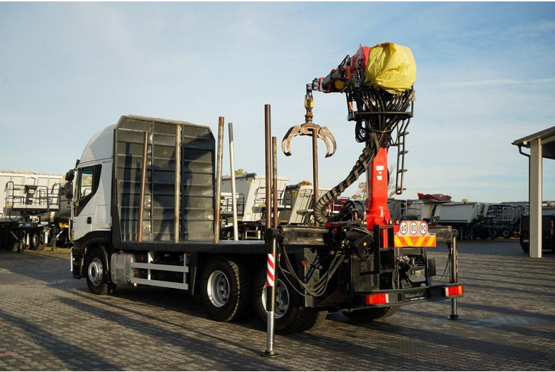 Iveco STRALIS 560 / 6X4 / DO DREWNA / DO DRZEWA / DO LASU / HDS PALFIN - Φορτηγό ξυλείας, Φορτηγό με γερανό: φωτογραφία 4 Iveco STRALIS 560 / 6X4 / DO DREWNA / DO DRZEWA / DO LASU / HDS PALFIN - Φορτηγό ξυλείας, Φορτηγό με γερανό: φωτογραφία 4