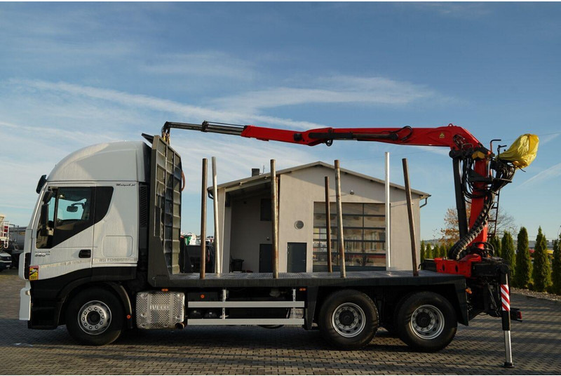 Iveco STRALIS 560 / 6X4 / DO DREWNA / DO DRZEWA / DO LASU / HDS PALFIN - Φορτηγό ξυλείας, Φορτηγό με γερανό: φωτογραφία 3 Iveco STRALIS 560 / 6X4 / DO DREWNA / DO DRZEWA / DO LASU / HDS PALFIN - Φορτηγό ξυλείας, Φορτηγό με γερανό: φωτογραφία 3
