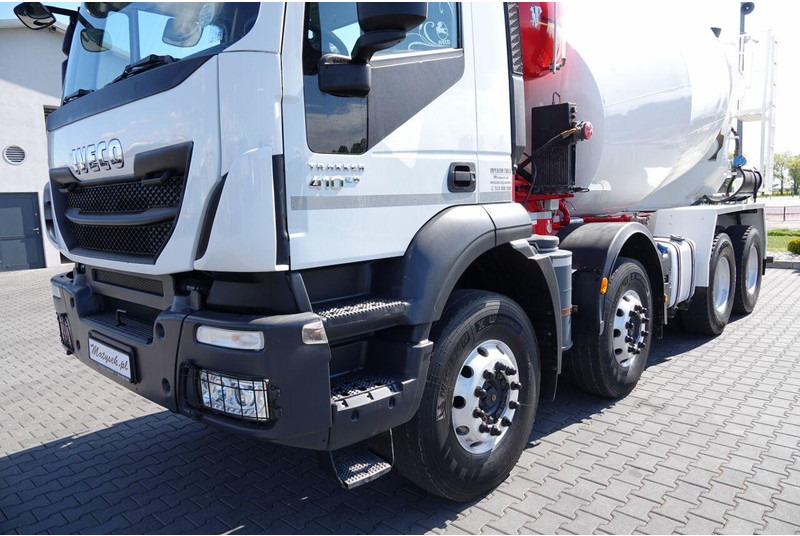 Μπετονιέρα φορτηγό Iveco TRAKKER 410 / 8X4 / BETONOMIESZARKA 9 M3 / PUTZMEISTER / ALUFELG: φωτογραφία 14