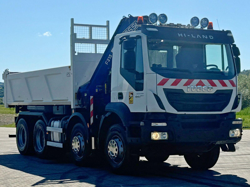 Iveco TRAKKER 450 * FASSI F215A.0.22 + FUNK / 8x4 *TOP - Φορτηγό ανατρεπόμενο, Φορτηγό με γερανό: φωτογραφία 4 Iveco TRAKKER 450 * FASSI F215A.0.22 + FUNK / 8x4 *TOP - Φορτηγό ανατρεπόμενο, Φορτηγό με γερανό: φωτογραφία 4