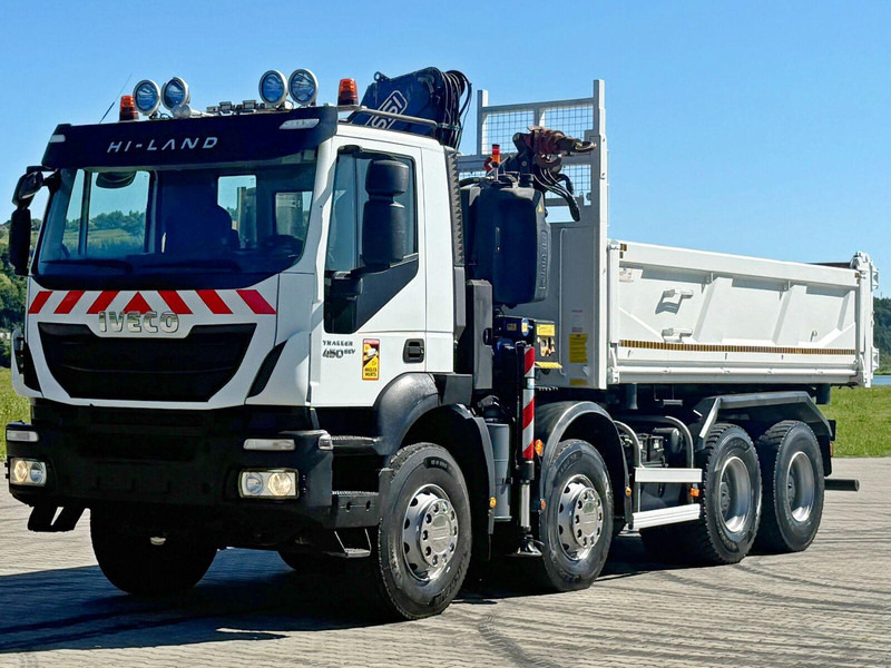 Iveco TRAKKER 450 * FASSI F215A.0.22 + FUNK / 8x4 *TOP - Φορτηγό ανατρεπόμενο, Φορτηγό με γερανό: φωτογραφία 5 Iveco TRAKKER 450 * FASSI F215A.0.22 + FUNK / 8x4 *TOP - Φορτηγό ανατρεπόμενο, Φορτηγό με γερανό: φωτογραφία 5