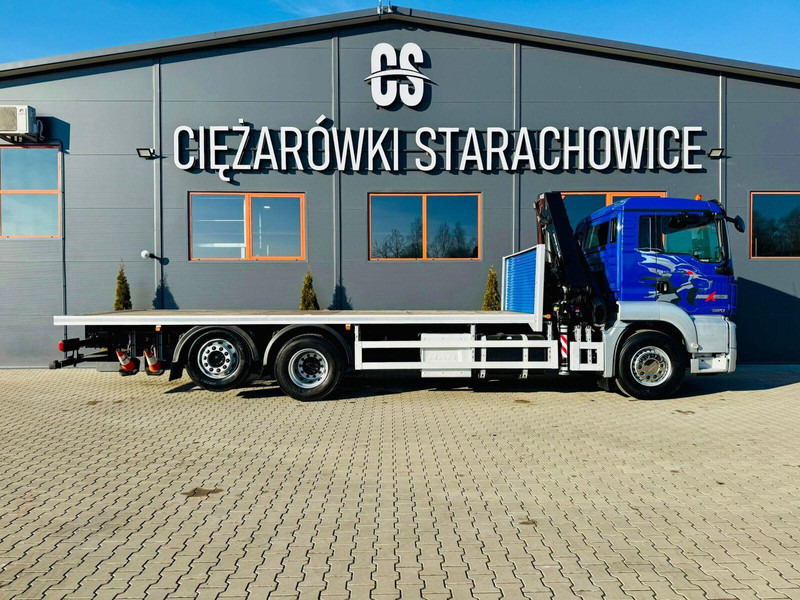 MAN MAN TGS 26.360 // E6 // 6x2 // platforma laweta 7,2m z HDs HMF 1 - Φορτηγό με ανοιχτή καρότσα, Φορτηγό με γερανό: φωτογραφία 5 MAN MAN TGS 26.360 // E6 // 6x2 // platforma laweta 7,2m z HDs HMF 1 - Φορτηγό με ανοιχτή καρότσα, Φορτηγό με γερανό: φωτογραφία 5