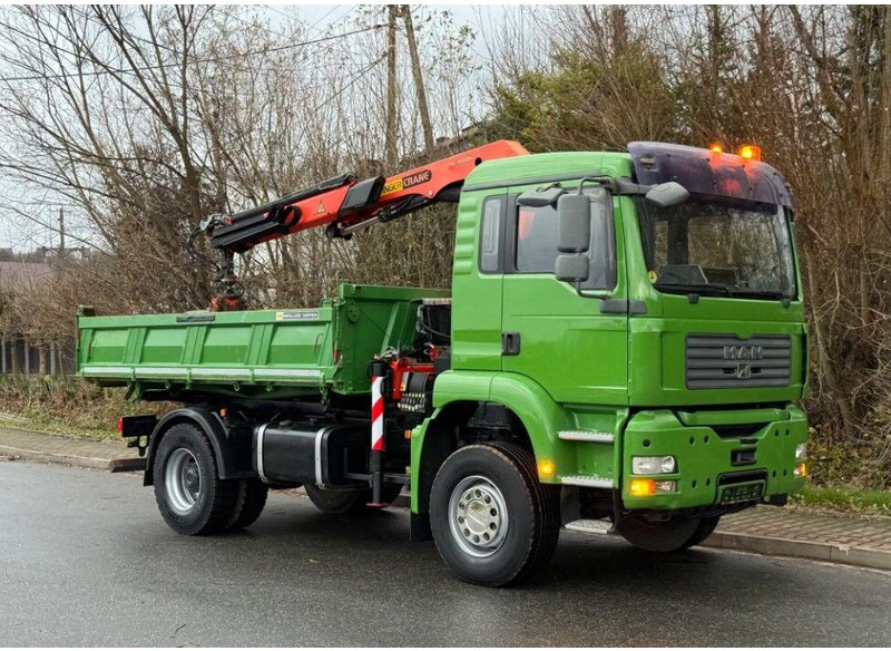 MAN TGA 18.360 Meiller 3-Way Tipper + Crane Palfinger PK 9501 - Φορτηγό ανατρεπόμενο, Φορτηγό με γερανό: φωτογραφία 2 MAN TGA 18.360 Meiller 3-Way Tipper + Crane Palfinger PK 9501 - Φορτηγό ανατρεπόμενο, Φορτηγό με γερανό: φωτογραφία 2