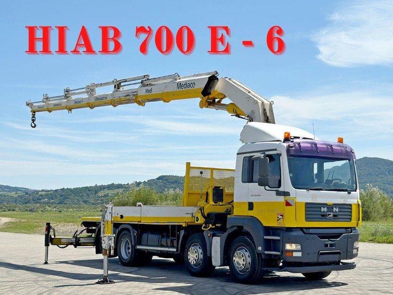 MAN TGA 35.430 * HIAB 700 E - 6 + FUNK* TOPZUSTAND - Φορτηγό με ανοιχτή καρότσα, Φορτηγό με γερανό: φωτογραφία 1 MAN TGA 35.430 * HIAB 700 E - 6 + FUNK* TOPZUSTAND - Φορτηγό με ανοιχτή καρότσα, Φορτηγό με γερανό: φωτογραφία 1