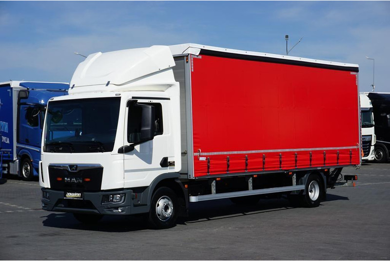 MAN TGL / 12.190 / E 6 / FIRANKA + WINDA / ŁAD. 6 525 KG / 16 PALET - Φορτηγό μουσαμάς: φωτογραφία 1 MAN TGL / 12.190 / E 6 / FIRANKA + WINDA / ŁAD. 6 525 KG / 16 PALET - Φορτηγό μουσαμάς: φωτογραφία 1