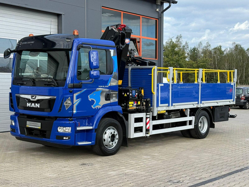 MAN TGM 15.250 skrzynia z żurawiem // E6 // HMF 1520 K1 HDS dzwig kr - Φορτηγό με ανοιχτή καρότσα, Φορτηγό με γερανό: φωτογραφία 1 MAN TGM 15.250 skrzynia z żurawiem // E6 // HMF 1520 K1 HDS dzwig kr - Φορτηγό με ανοιχτή καρότσα, Φορτηγό με γερανό: φωτογραφία 1
