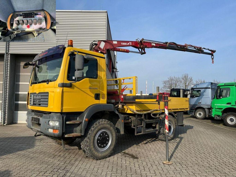 MAN TGM 18.280 4x4 Crane Tirre Euro 131 - Φορτηγό με ανοιχτή καρότσα, Φορτηγό με γερανό: φωτογραφία 3 MAN TGM 18.280 4x4 Crane Tirre Euro 131 - Φορτηγό με ανοιχτή καρότσα, Φορτηγό με γερανό: φωτογραφία 3