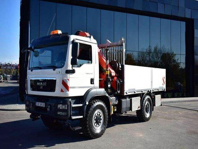 MAN TGM 18.340 4x4 PALFINGER PK 18002 CRANE WINCH - Φορτηγό με ανοιχτή καρότσα, Φορτηγό με γερανό: φωτογραφία 2 MAN TGM 18.340 4x4 PALFINGER PK 18002 CRANE WINCH - Φορτηγό με ανοιχτή καρότσα, Φορτηγό με γερανό: φωτογραφία 2