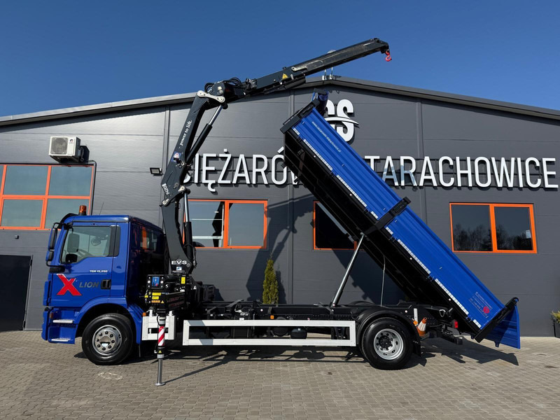 MAN TGM TGL 15.250 / E6 / wywrotka 3-S + HMF żuraw z pilotem / H - Φορτηγό ανατρεπόμενο, Φορτηγό με γερανό: φωτογραφία 2 MAN TGM TGL 15.250 / E6 / wywrotka 3-S + HMF żuraw z pilotem / H - Φορτηγό ανατρεπόμενο, Φορτηγό με γερανό: φωτογραφία 2