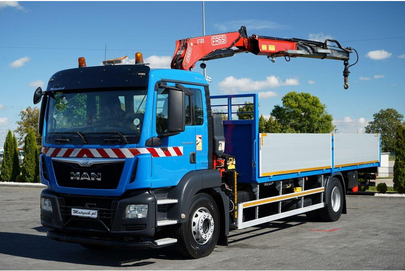 MAN TGS 18.320 / 4x2 / BURTOWY - 6,8 M + HDS FASSI F135 / wysów : 8 - Φορτηγό με ανοιχτή καρότσα, Φορτηγό με γερανό: φωτογραφία 1 MAN TGS 18.320 / 4x2 / BURTOWY - 6,8 M + HDS FASSI F135 / wysów : 8 - Φορτηγό με ανοιχτή καρότσα, Φορτηγό με γερανό: φωτογραφία 1