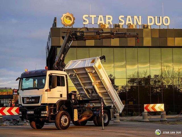 MAN TGS 18.360 4x4 HIAB 144 E-4 Crane Kipper - Φορτηγό ανατρεπόμενο, Φορτηγό με γερανό: φωτογραφία 4 MAN TGS 18.360 4x4 HIAB 144 E-4 Crane Kipper - Φορτηγό ανατρεπόμενο, Φορτηγό με γερανό: φωτογραφία 4