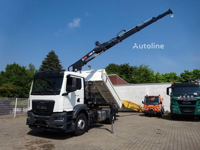 MAN TGS 22.400 - 3 way tipper+crane - Φορτηγό ανατρεπόμενο, Φορτηγό με γερανό: φωτογραφία 1 MAN TGS 22.400 - 3 way tipper+crane - Φορτηγό ανατρεπόμενο, Φορτηγό με γερανό: φωτογραφία 1
