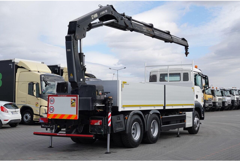 MAN TGS 26.320 / 6X4 / SKRZYNIOWY 6.5 M + HDS HIAB 188 BS-3 / MAX UD - Φορτηγό με ανοιχτή καρότσα, Φορτηγό με γερανό: φωτογραφία 3 MAN TGS 26.320 / 6X4 / SKRZYNIOWY 6.5 M + HDS HIAB 188 BS-3 / MAX UD - Φορτηγό με ανοιχτή καρότσα, Φορτηγό με γερανό: φωτογραφία 3