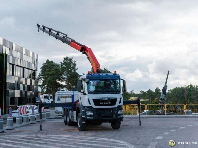 MAN TGS 26.400 6x6 PALFINGER PK 33002 EH Crane Kran - Φορτηγό με ανοιχτή καρότσα, Φορτηγό με γερανό: φωτογραφία 3 MAN TGS 26.400 6x6 PALFINGER PK 33002 EH Crane Kran - Φορτηγό με ανοιχτή καρότσα, Φορτηγό με γερανό: φωτογραφία 3