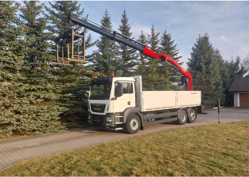 MAN TGS 26.400 Crane Palfinger PK 23001L - Φορτηγό με ανοιχτή καρότσα, Φορτηγό με γερανό: φωτογραφία 1 MAN TGS 26.400 Crane Palfinger PK 23001L - Φορτηγό με ανοιχτή καρότσα, Φορτηγό με γερανό: φωτογραφία 1