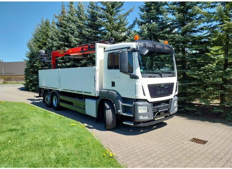 MAN TGS 26.400 Flatbed + Crane Palfinger PK 23001L - Φορτηγό με ανοιχτή καρότσα, Φορτηγό με γερανό: φωτογραφία 3 MAN TGS 26.400 Flatbed + Crane Palfinger PK 23001L - Φορτηγό με ανοιχτή καρότσα, Φορτηγό με γερανό: φωτογραφία 3