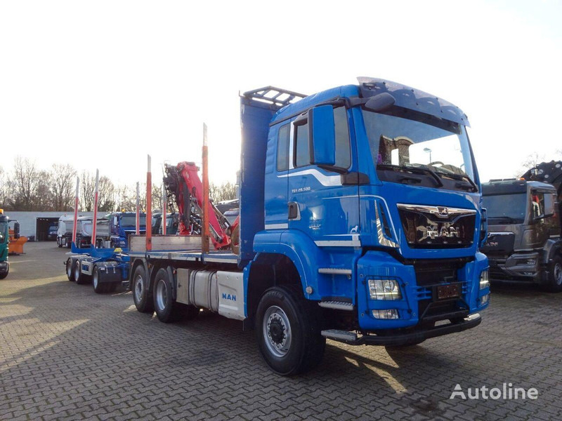 MAN TGS 28.500 6x4 Log truck + Crane Epsilon + Trailer - Φορτηγό ξυλείας, Φορτηγό με γερανό: φωτογραφία 2 MAN TGS 28.500 6x4 Log truck + Crane Epsilon + Trailer - Φορτηγό ξυλείας, Φορτηγό με γερανό: φωτογραφία 2