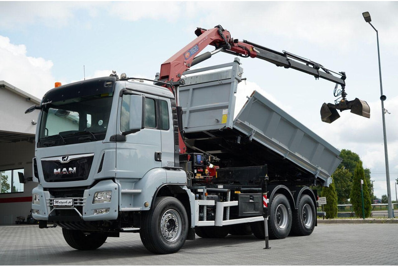 MAN TGS 33.360 / WYWROTKA + HDS - Φορτηγό ανατρεπόμενο, Φορτηγό με γερανό: φωτογραφία 1 MAN TGS 33.360 / WYWROTKA + HDS - Φορτηγό ανατρεπόμενο, Φορτηγό με γερανό: φωτογραφία 1