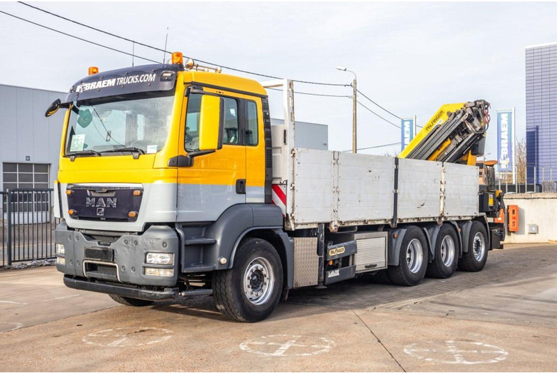 MAN TGS 35.440 8x4 Crane Palfinger PK 42002-SH - Φορτηγό με ανοιχτή καρότσα, Φορτηγό με γερανό: φωτογραφία 1 MAN TGS 35.440 8x4 Crane Palfinger PK 42002-SH - Φορτηγό με ανοιχτή καρότσα, Φορτηγό με γερανό: φωτογραφία 1