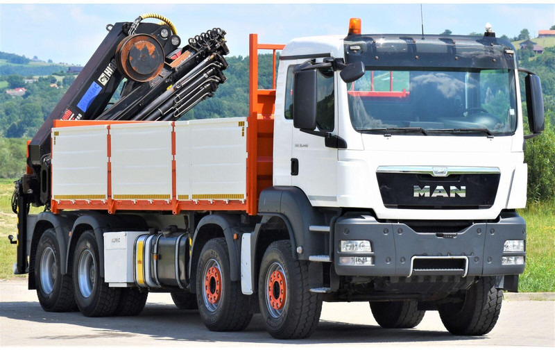 MAN TGS 35.440 * HIAB 322 EP-5HIPRO+FUNK / 8x4! - Φορτηγό με ανοιχτή καρότσα, Φορτηγό με γερανό: φωτογραφία 1 MAN TGS 35.440 * HIAB 322 EP-5HIPRO+FUNK / 8x4! - Φορτηγό με ανοιχτή καρότσα, Φορτηγό με γερανό: φωτογραφία 1