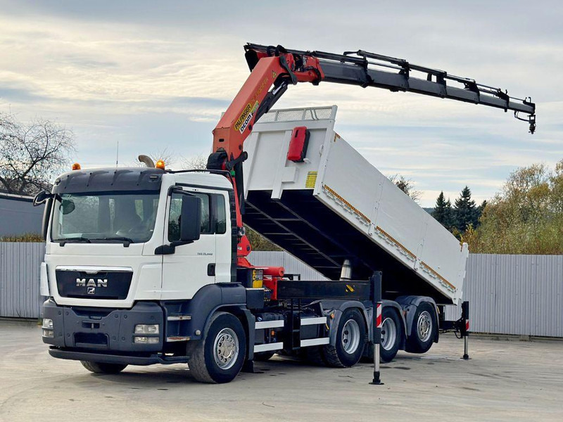 MAN TGS 35.440 * PALFINGER PK 33002 EH +FUNK / 8x4 - Φορτηγό ανατρεπόμενο, Φορτηγό με γερανό: φωτογραφία 2 MAN TGS 35.440 * PALFINGER PK 33002 EH +FUNK / 8x4 - Φορτηγό ανατρεπόμενο, Φορτηγό με γερανό: φωτογραφία 2