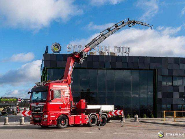 MAN TGX 28.500 6x2 HMF 5020K-RC Fly Jib Crane - Φορτηγό με ανοιχτή καρότσα, Φορτηγό με γερανό: φωτογραφία 2 MAN TGX 28.500 6x2 HMF 5020K-RC Fly Jib Crane - Φορτηγό με ανοιχτή καρότσα, Φορτηγό με γερανό: φωτογραφία 2