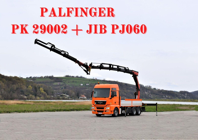 MAN TGX 28.540 JIB PJ060/FUNK - Φορτηγό με ανοιχτή καρότσα, Φορτηγό με γερανό: φωτογραφία 1 MAN TGX 28.540 JIB PJ060/FUNK - Φορτηγό με ανοιχτή καρότσα, Φορτηγό με γερανό: φωτογραφία 1