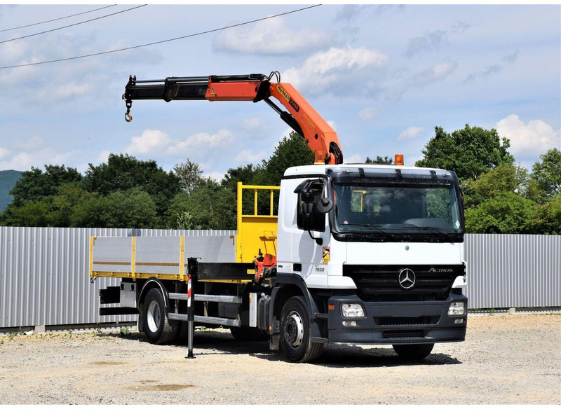 Mercedes-Benz ACTROS 1832 - Φορτηγό ανατρεπόμενο, Φορτηγό με γερανό: φωτογραφία 1 Mercedes-Benz ACTROS 1832 - Φορτηγό ανατρεπόμενο, Φορτηγό με γερανό: φωτογραφία 1