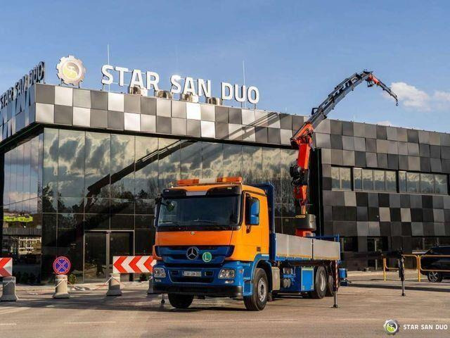 Mercedes-Benz ACTROS 2541 6x2 Palfinger PK 34002 Crane Winch - Φορτηγό με ανοιχτή καρότσα, Φορτηγό με γερανό: φωτογραφία 1 Mercedes-Benz ACTROS 2541 6x2 Palfinger PK 34002 Crane Winch - Φορτηγό με ανοιχτή καρότσα, Φορτηγό με γερανό: φωτογραφία 1