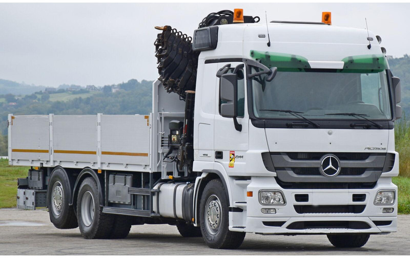 Mercedes-Benz ACTROS 2544 - Φορτηγό με ανοιχτή καρότσα, Φορτηγό με γερανό: φωτογραφία 4 Mercedes-Benz ACTROS 2544 - Φορτηγό με ανοιχτή καρότσα, Φορτηγό με γερανό: φωτογραφία 4