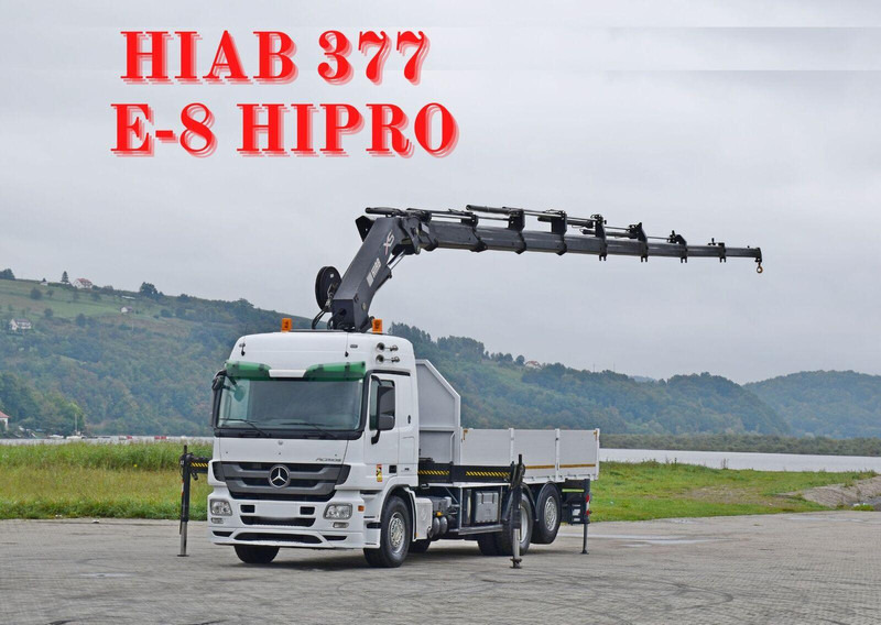 Mercedes-Benz ACTROS 2544 - Φορτηγό με ανοιχτή καρότσα, Φορτηγό με γερανό: φωτογραφία 1 Mercedes-Benz ACTROS 2544 - Φορτηγό με ανοιχτή καρότσα, Φορτηγό με γερανό: φωτογραφία 1