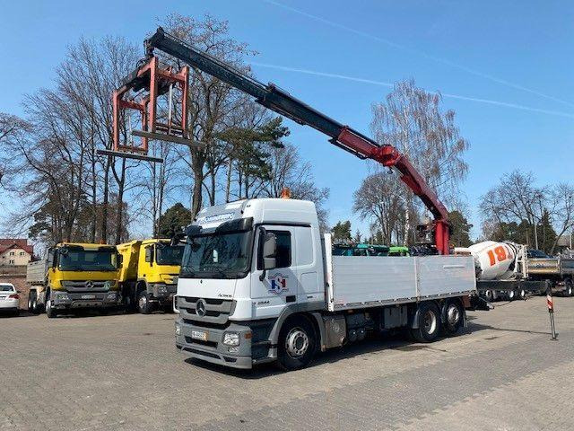 Mercedes-Benz ACTROS 2544 - Φορτηγό με ανοιχτή καρότσα, Φορτηγό με γερανό: φωτογραφία 1 Mercedes-Benz ACTROS 2544 - Φορτηγό με ανοιχτή καρότσα, Φορτηγό με γερανό: φωτογραφία 1