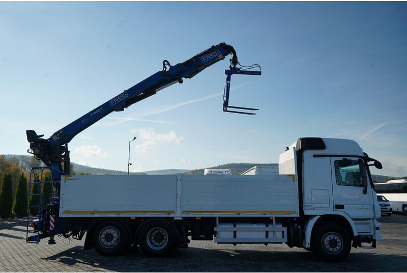 Mercedes-Benz ACTROS 2548 / 6x2 / BURTOWA - 6,5 M / OŚ PODNOSZONA / HDS FASSI - Φορτηγό με ανοιχτή καρότσα, Φορτηγό με γερανό: φωτογραφία 5 Mercedes-Benz ACTROS 2548 / 6x2 / BURTOWA - 6,5 M / OŚ PODNOSZONA / HDS FASSI - Φορτηγό με ανοιχτή καρότσα, Φορτηγό με γερανό: φωτογραφία 5