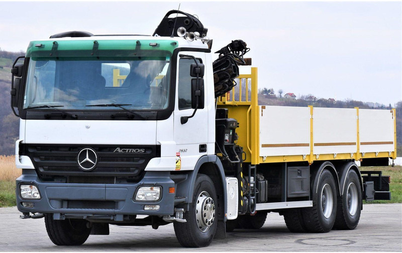 Mercedes-Benz ACTROS 2632 - Φορτηγό με ανοιχτή καρότσα, Φορτηγό με γερανό: φωτογραφία 4 Mercedes-Benz ACTROS 2632 - Φορτηγό με ανοιχτή καρότσα, Φορτηγό με γερανό: φωτογραφία 4