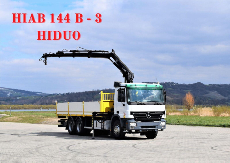 Mercedes-Benz ACTROS 2632 - Φορτηγό με ανοιχτή καρότσα, Φορτηγό με γερανό: φωτογραφία 1 Mercedes-Benz ACTROS 2632 - Φορτηγό με ανοιχτή καρότσα, Φορτηγό με γερανό: φωτογραφία 1